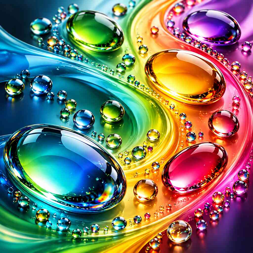 AB Diamond Painting - Bunte Regentropfen