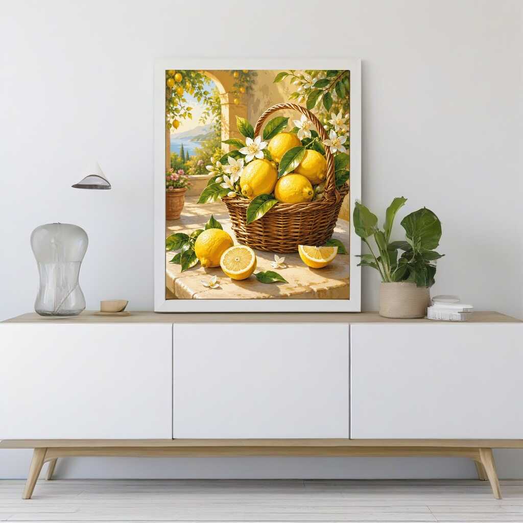 Diamond Painting - Sonnenglanz im Zitronengarten