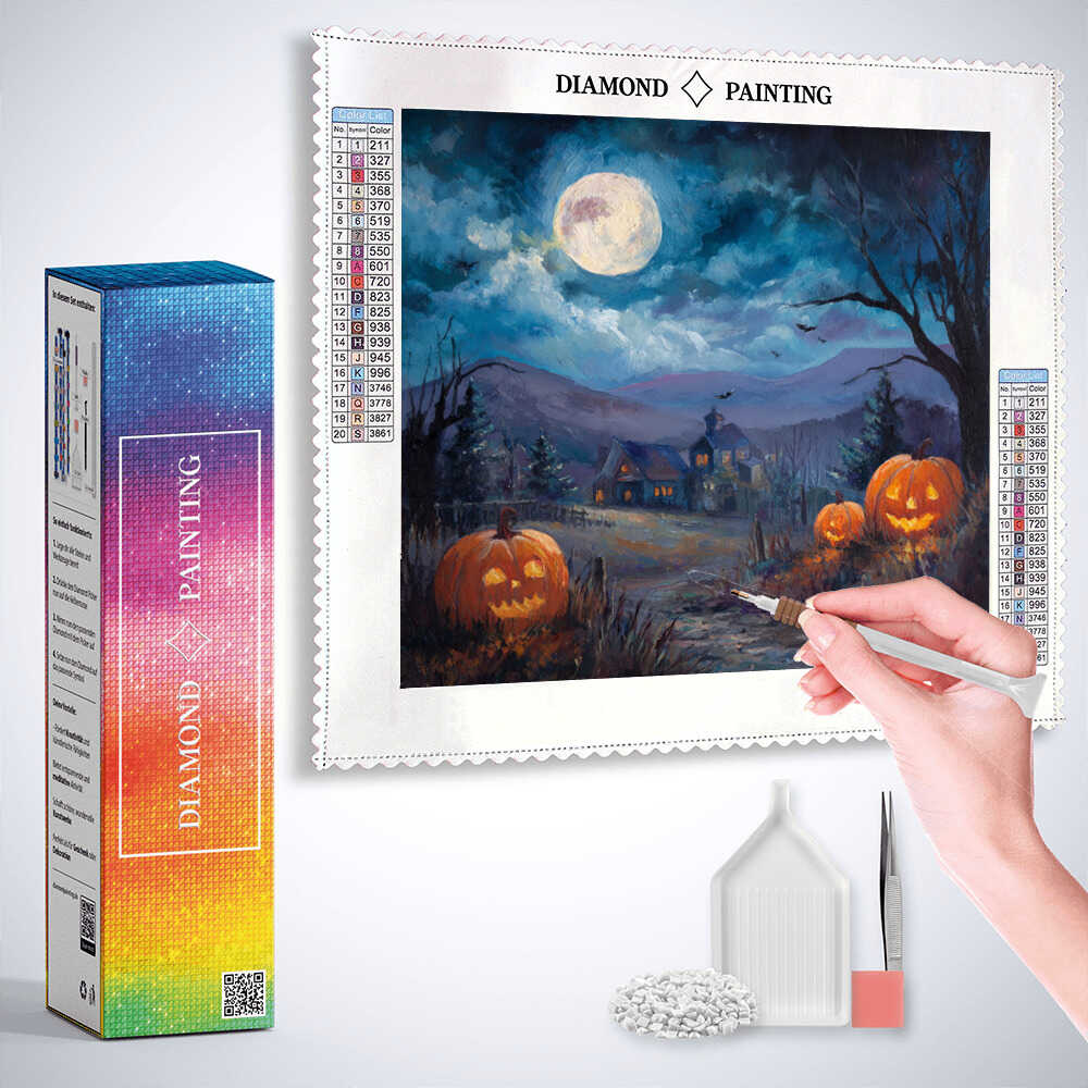 Diamond Painting - Flüstern des Halloweenmondes