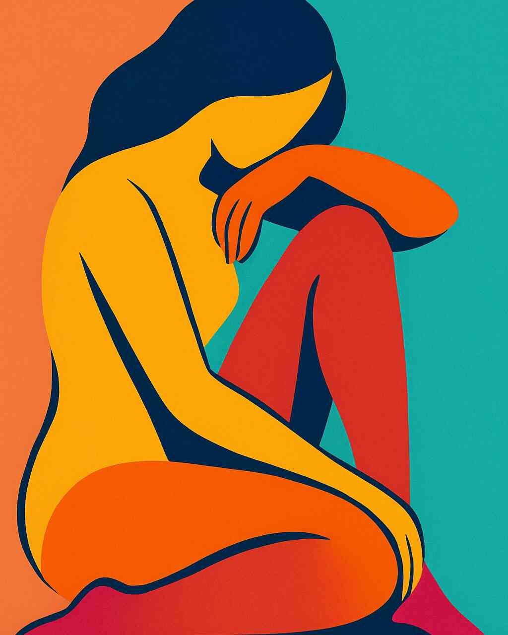 Diamond Painting - Schweigende Gedanken
