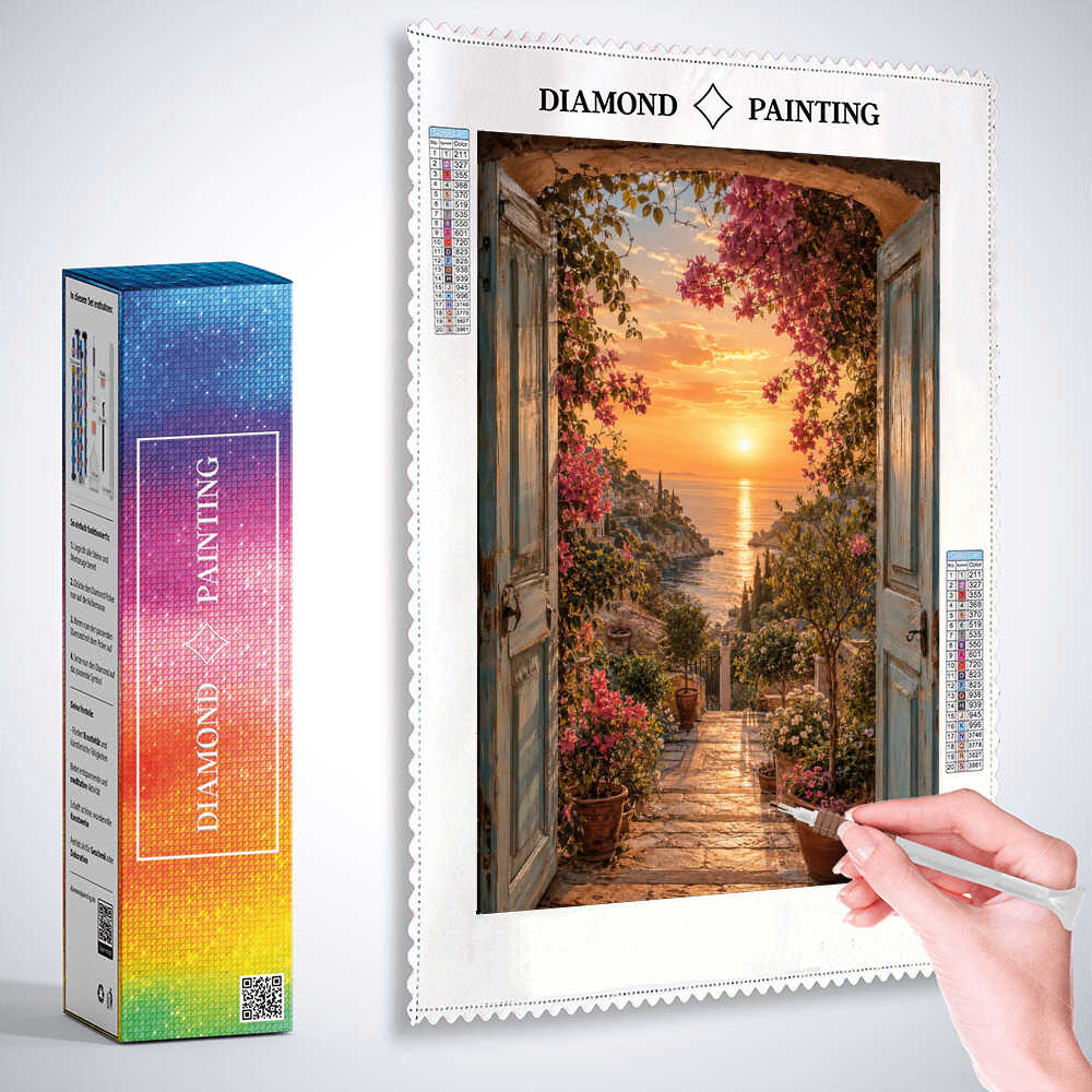 Diamond Painting - Tor zur goldenen Dämmerung