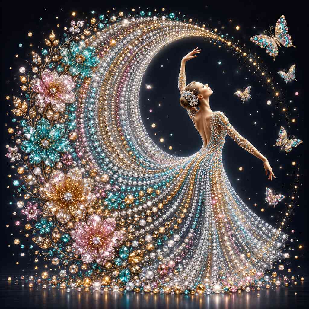 Diamond Painting - Glanzvolle Mitternachtsträume