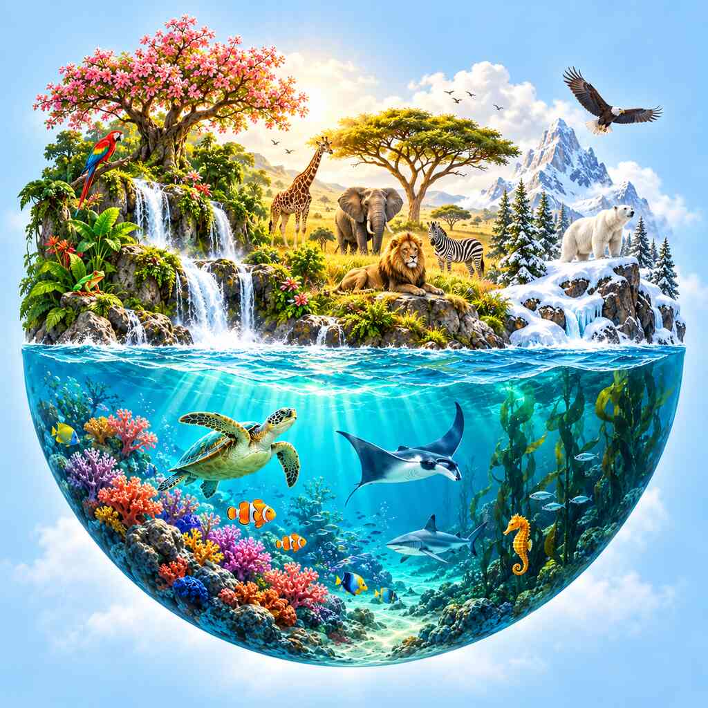 Diamond Painting - Welt der Tiere