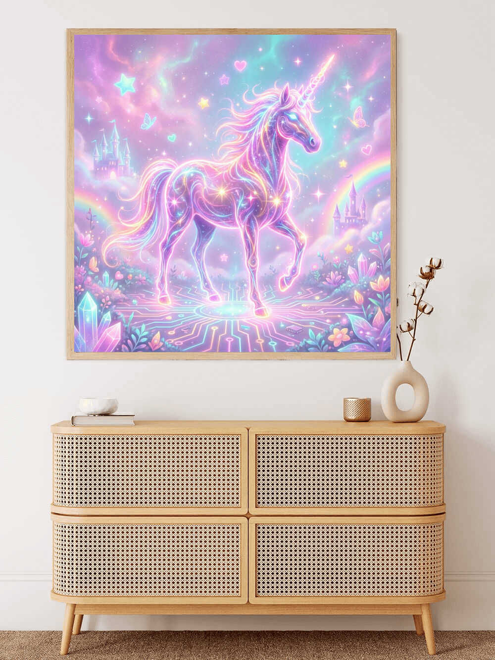 Diamond Painting - Magisches Erwachen des Einhorns