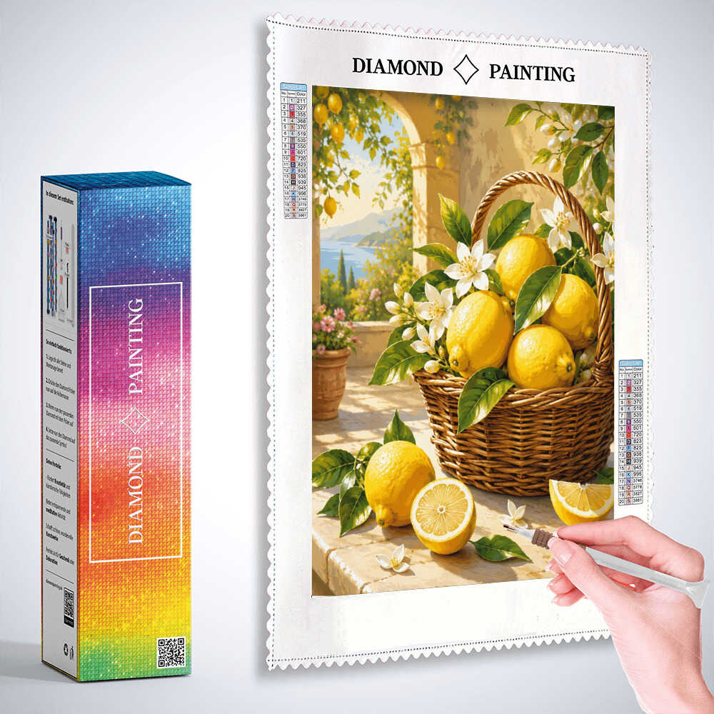 Diamond Painting - Sonnenglanz im Zitronengarten
