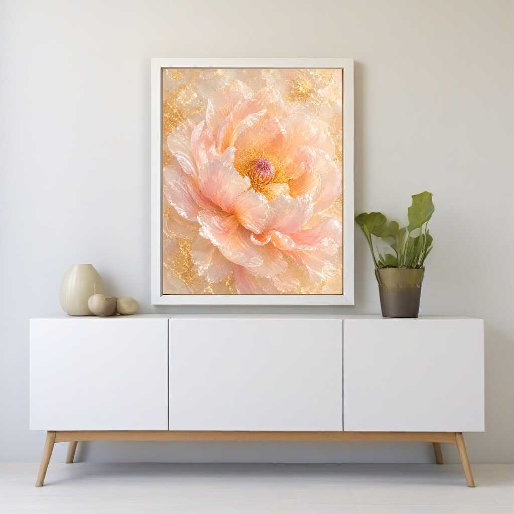 Diamond Painting - Goldene Blüte der Morgenröte