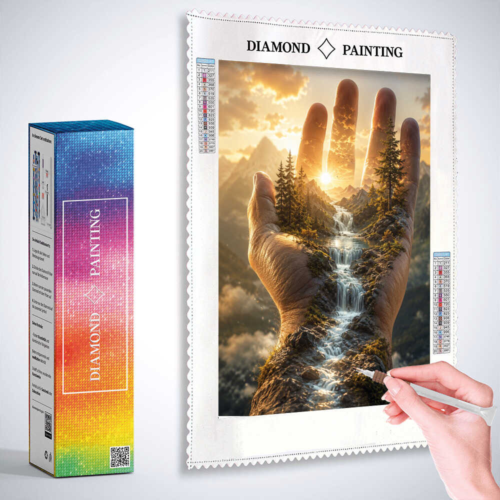 Diamond Painting - Hand der Schöpfung