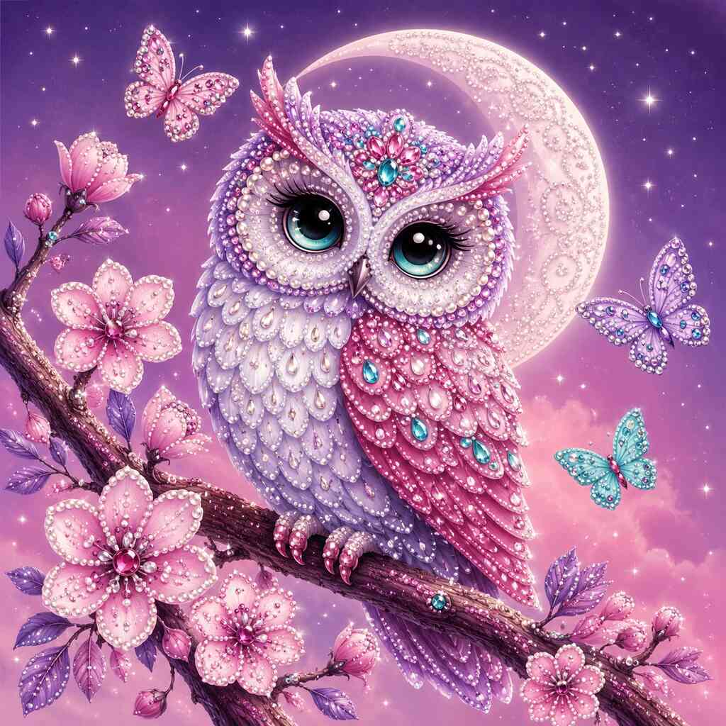 Diamond Painting - Funkelnde Nacht der Fantasie