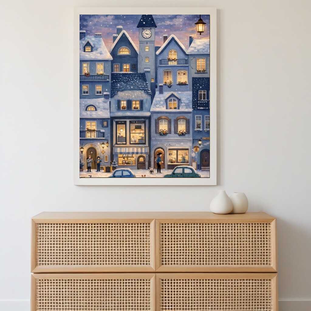 Diamond Painting - Winterzauber in der Altstadt