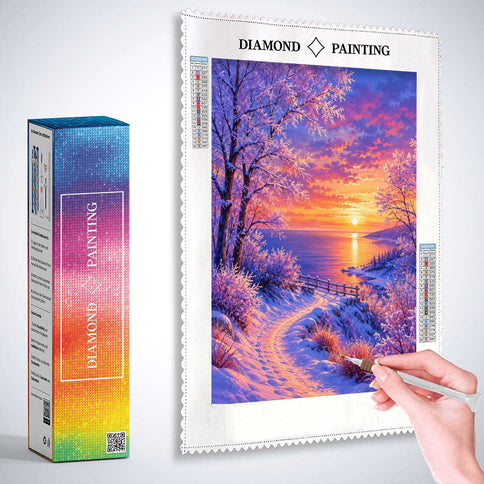 Diamond Painting - Winterzauber am Meer
