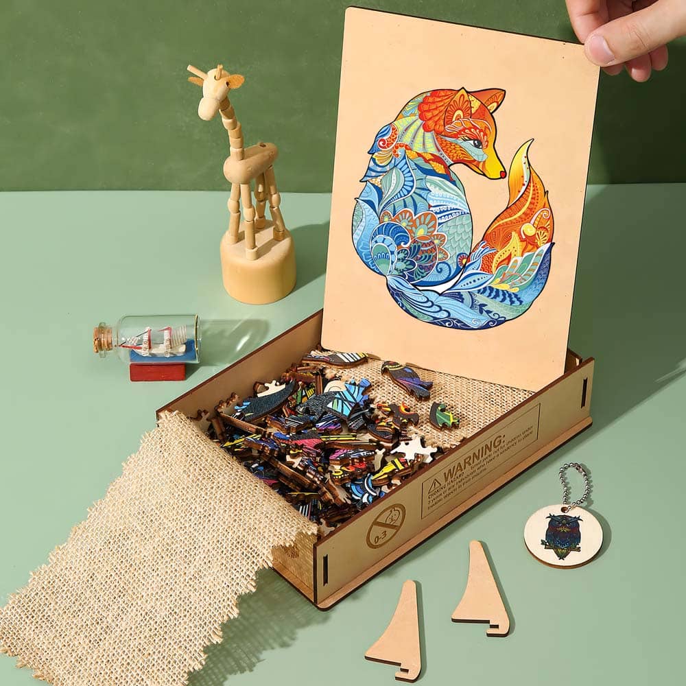 Holzpuzzle - Elefant, Gleichschritt