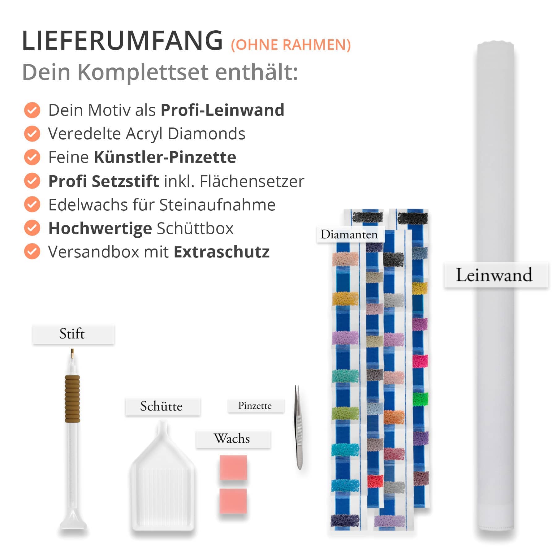 Diamond Painting Nachtleuchtend - Pferdekopf Abstakt
