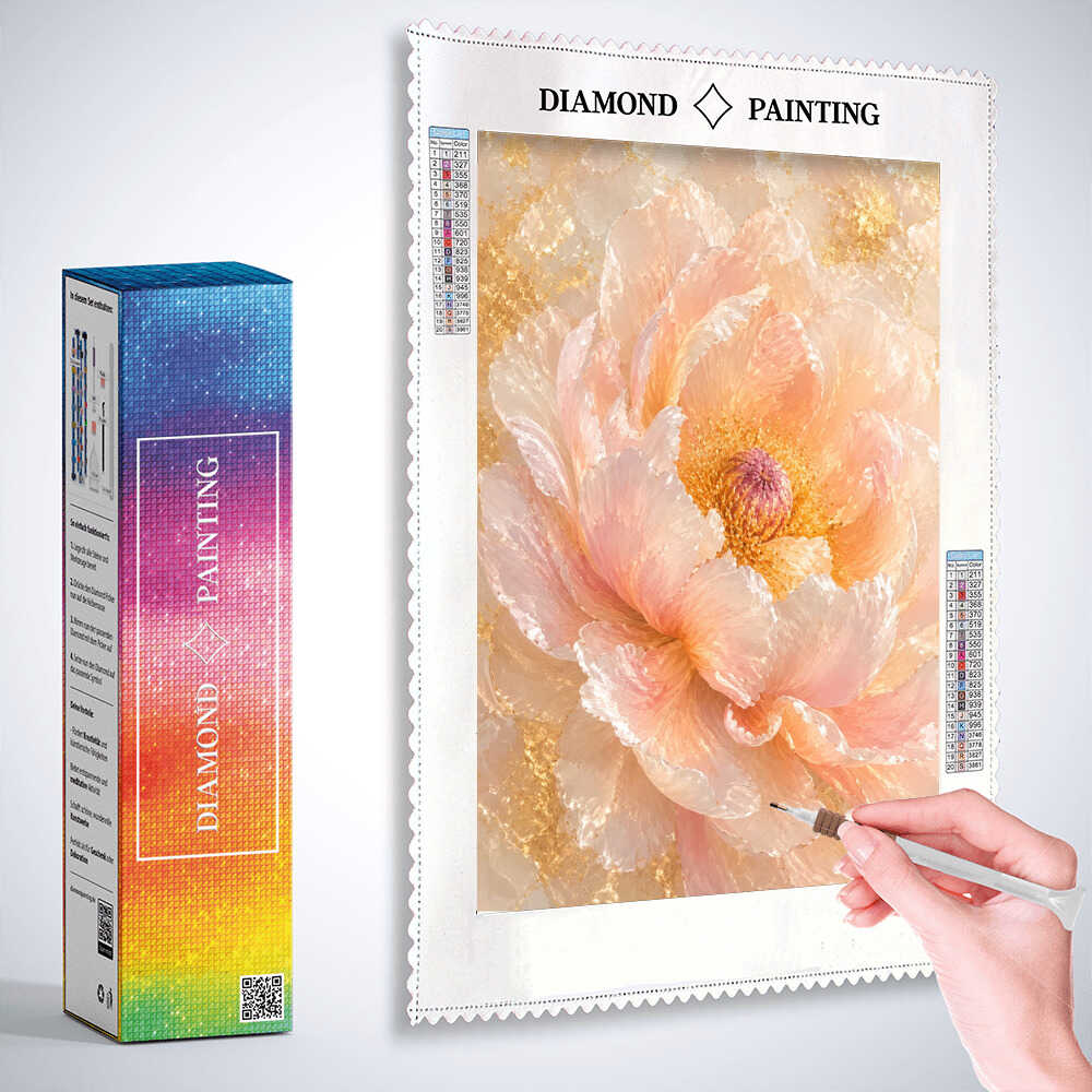 Diamond Painting - Goldene Blüte der Morgenröte