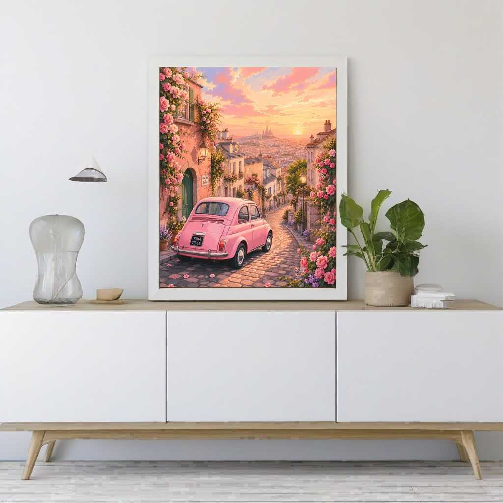 Diamond Painting - Rosenträume in der Abenddämmerung