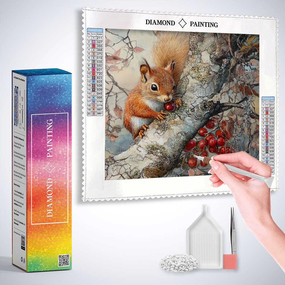 Diamond Painting - Herbstzauber im Geäst