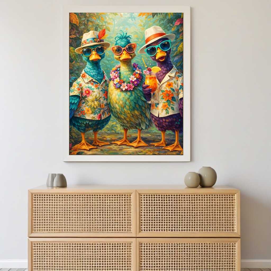 Diamond Painting - Tropische Freundschaft – Ein Sommer voller Lebensfreude