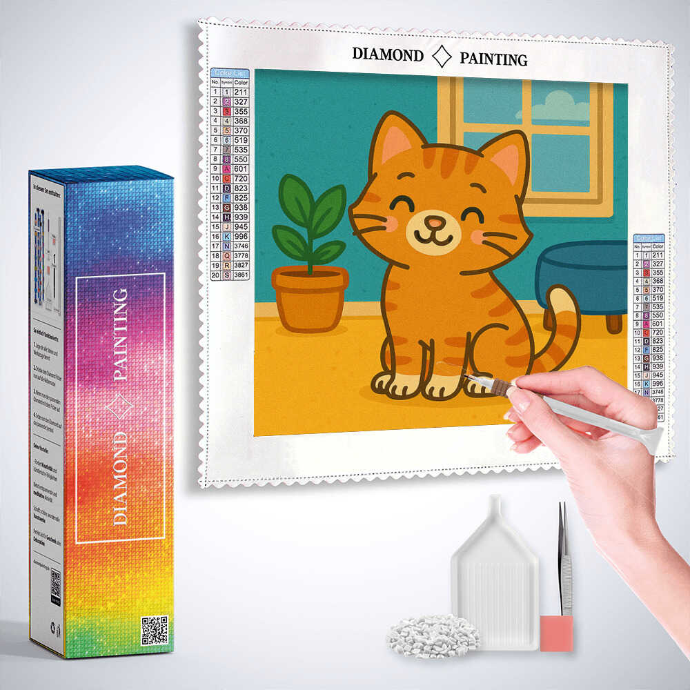 Diamond Painting - Sonnenschein im Wohnzimmer