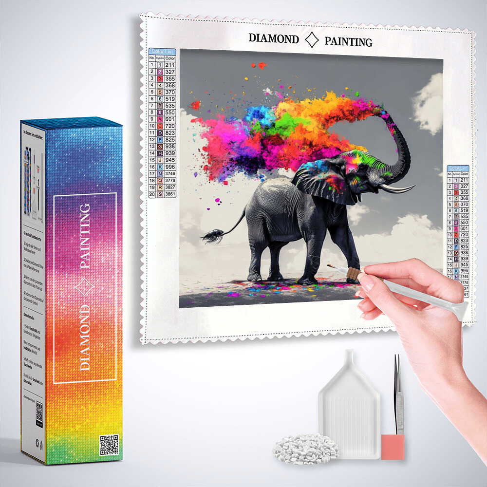 Diamond Painting - Explosion der Farben