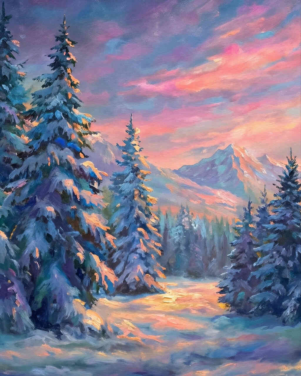Diamond Painting - Wintermorgenzauber