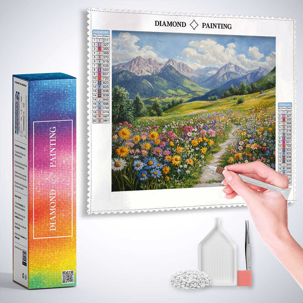 Diamond Painting - Pfad der Farben