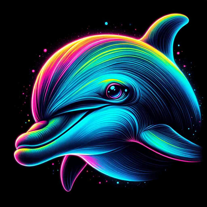 Diamond Painting - Kosmischer Delphinsprung