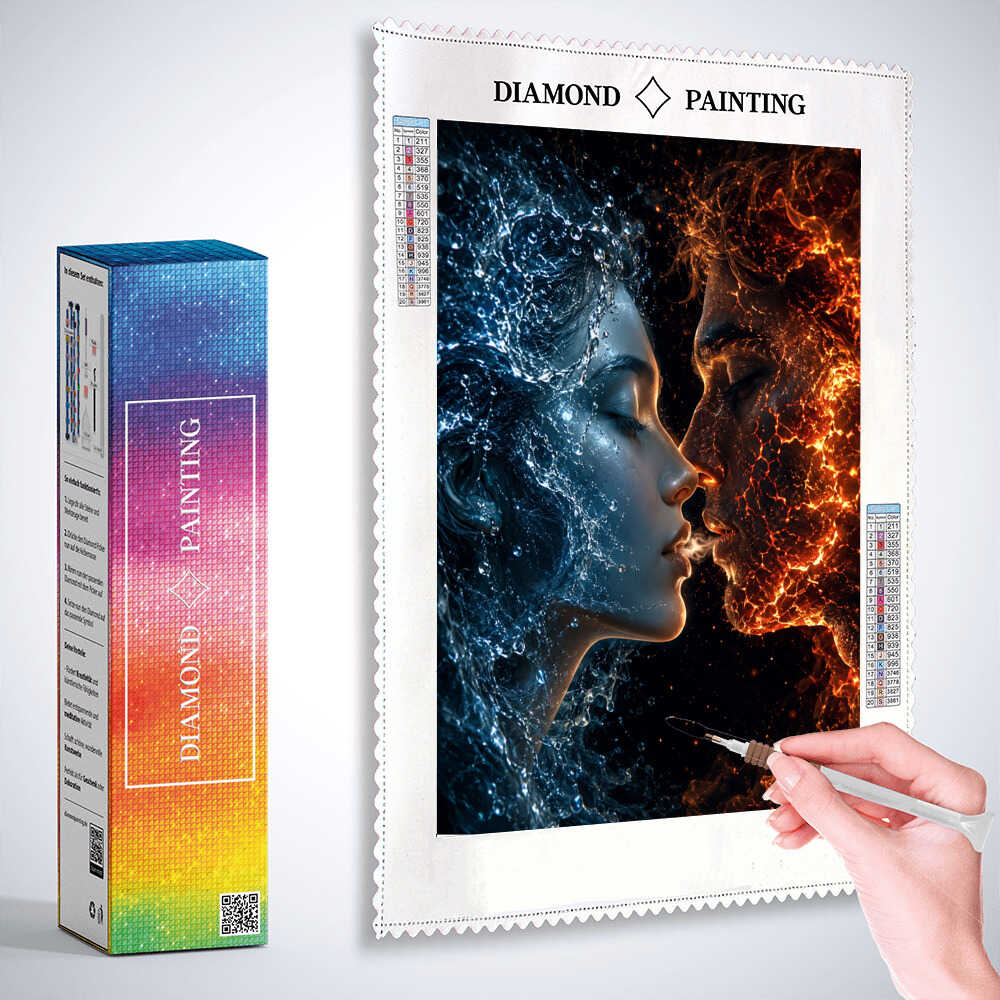 Diamond Painting - Kuss der Elemente