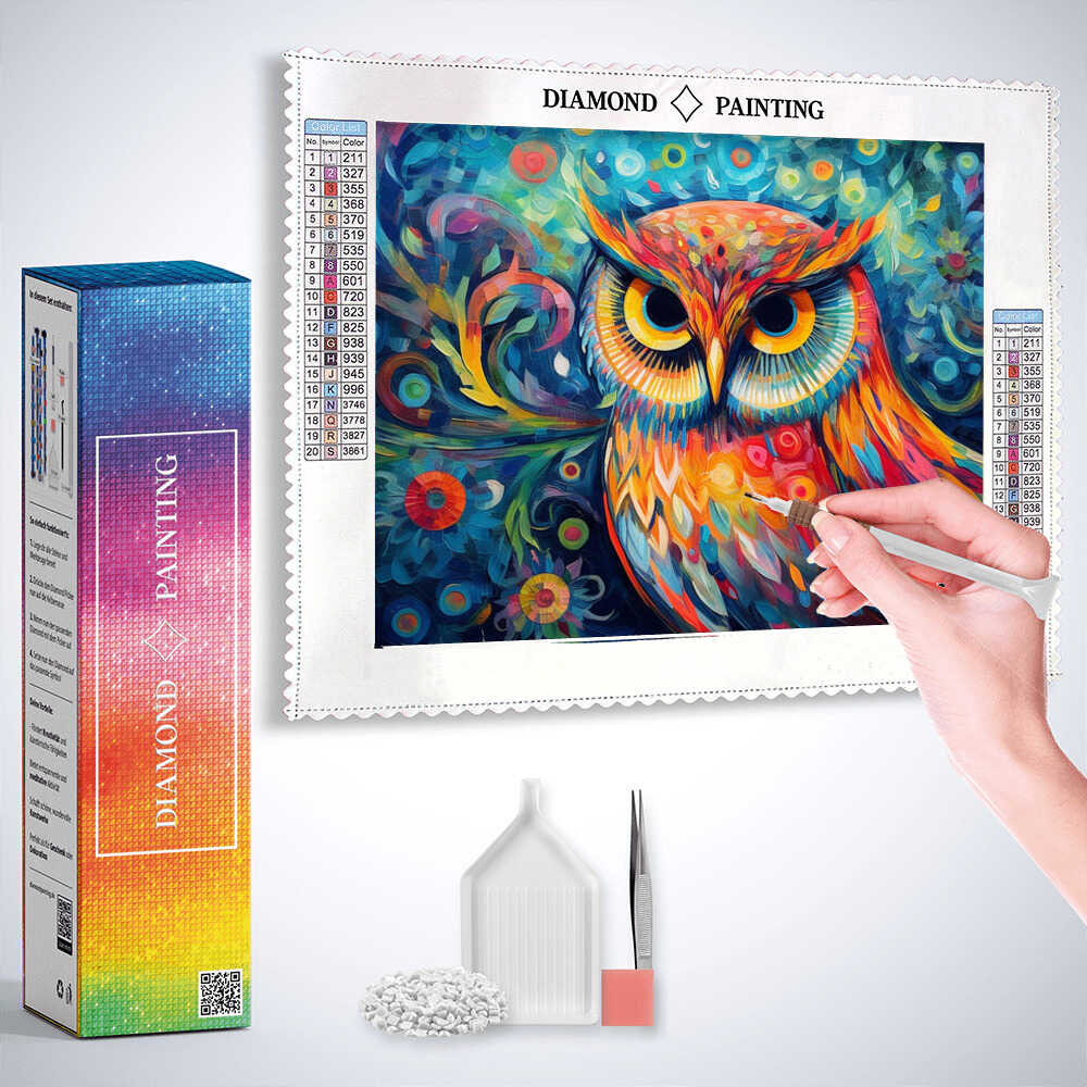 Diamond Painting - Farbenpracht der Weisheit