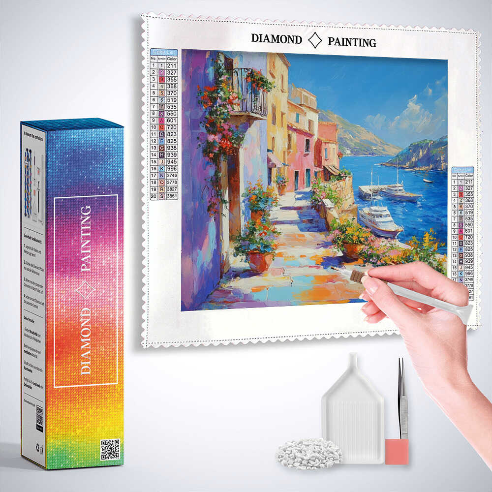 Diamond Painting - Mediterrane Traumansicht