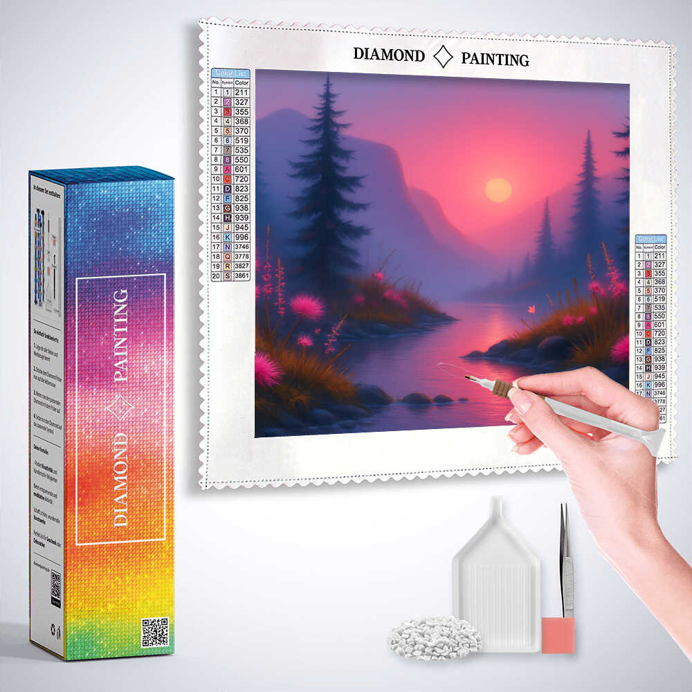 Diamond Painting - Märchenhafter Dämmerwald