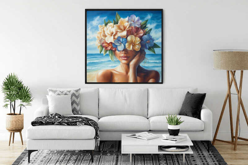 Diamond Painting - Blütenträume am Meer