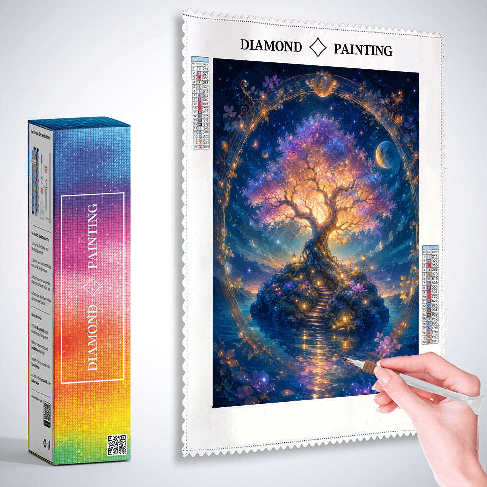 Diamond Painting - Der leuchtende Traumbaum