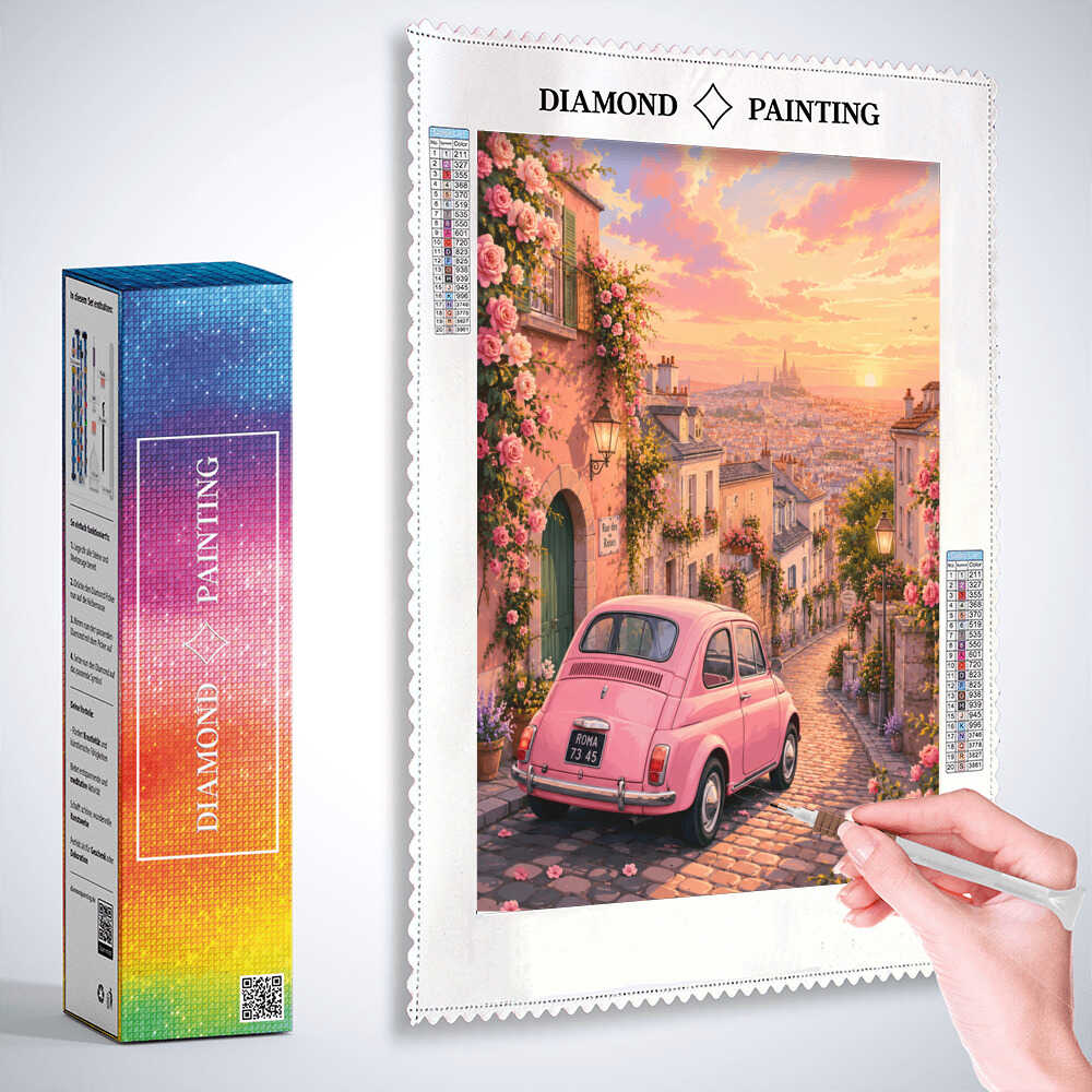 Diamond Painting - Rosenträume in der Abenddämmerung