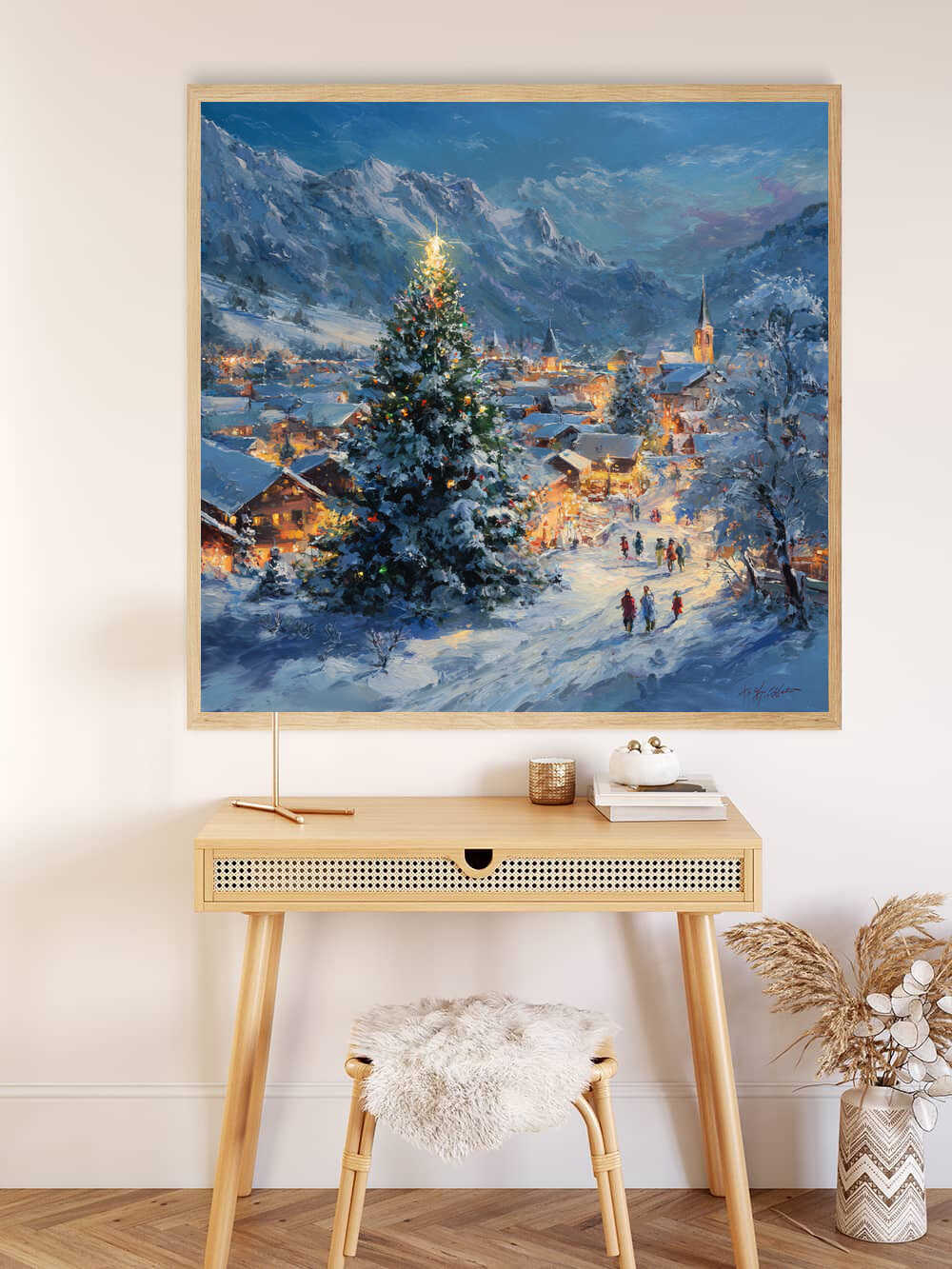 Diamond Painting - Winterzauber im Lichterglanz