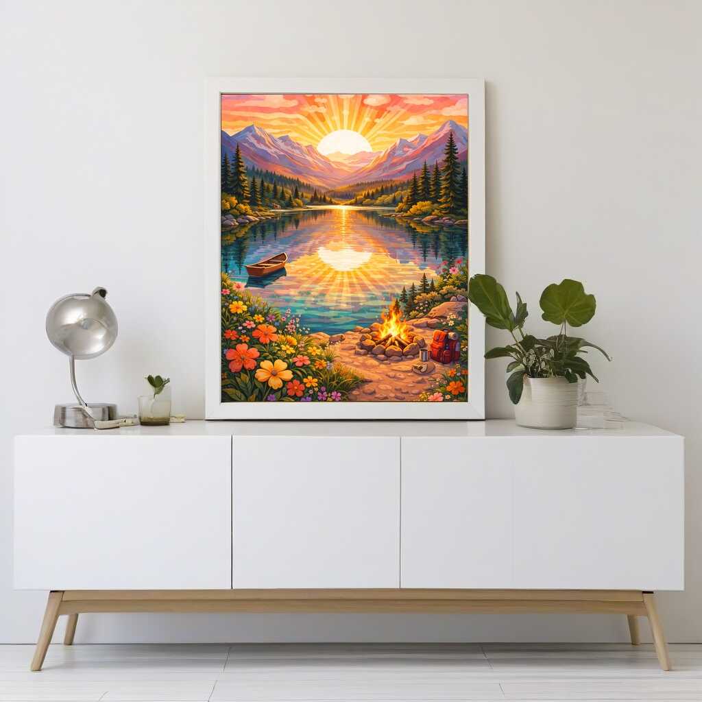 Diamond Painting - Sonnenzauber am See