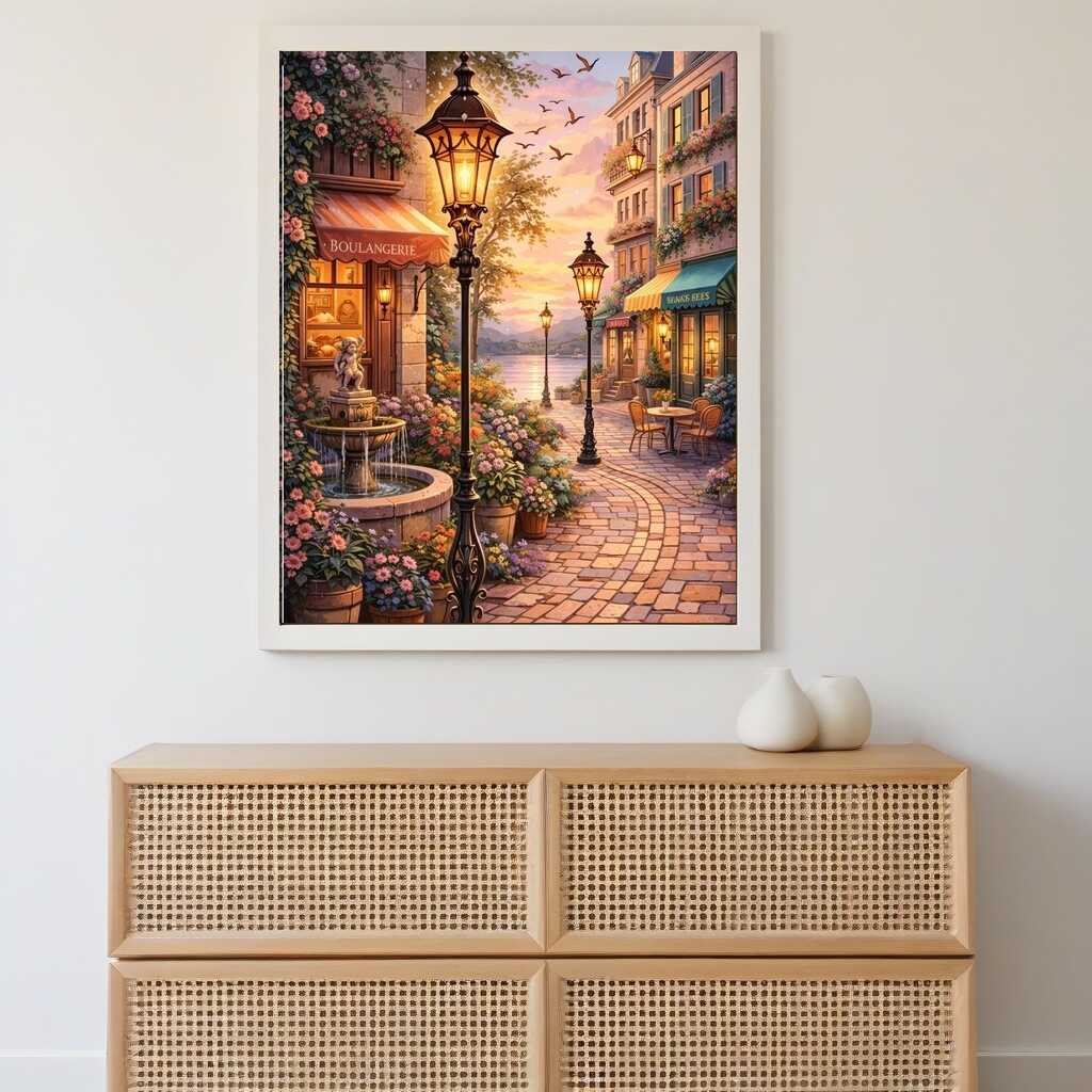 Diamond Painting - Abendzauber am Flussufer