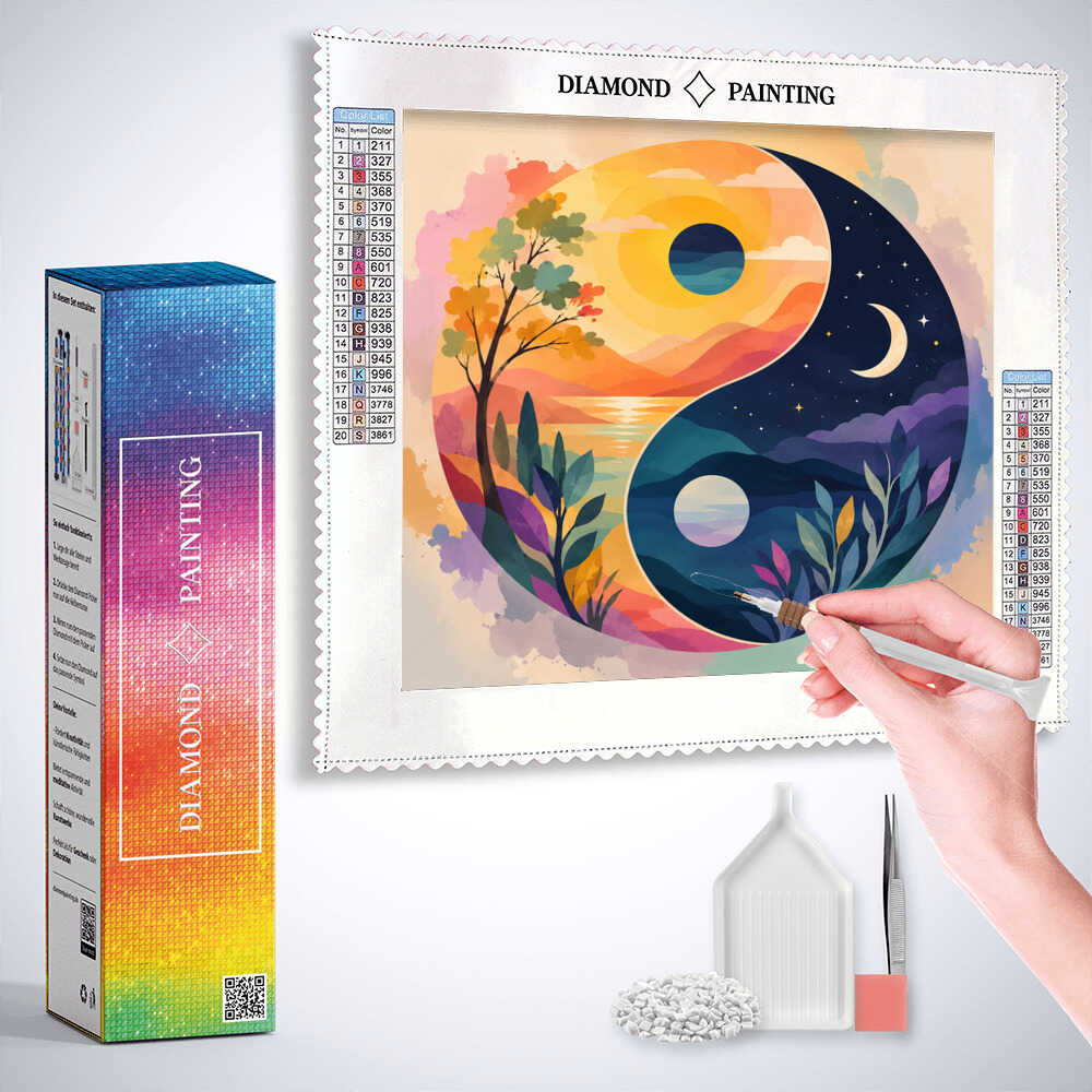 Diamond Painting - Harmonie des Gegensätze