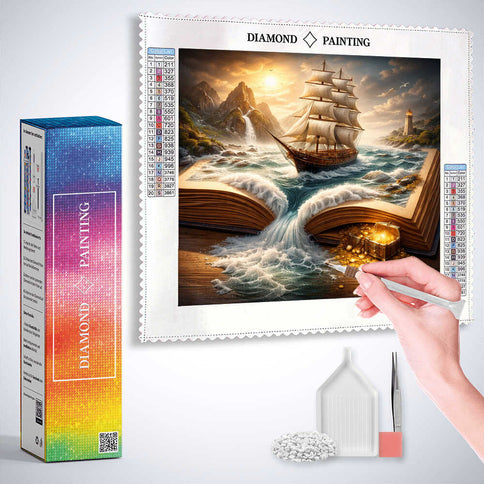 Diamond Painting - Das Abenteuer Erwacht, Buchschiff
