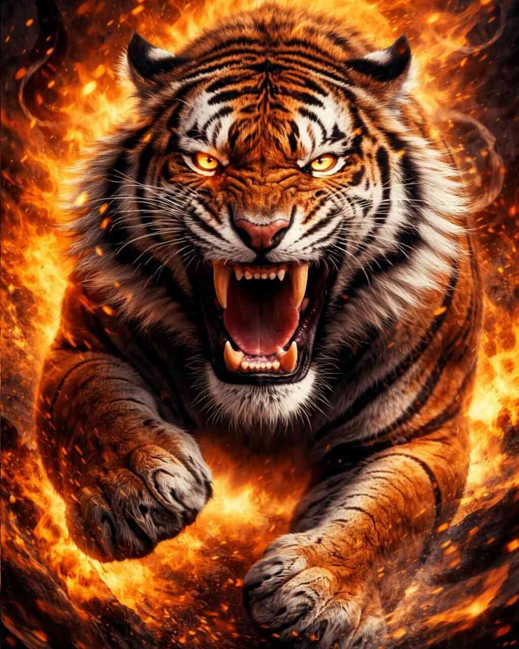 Diamond Painting - Im Feuer entfesselt