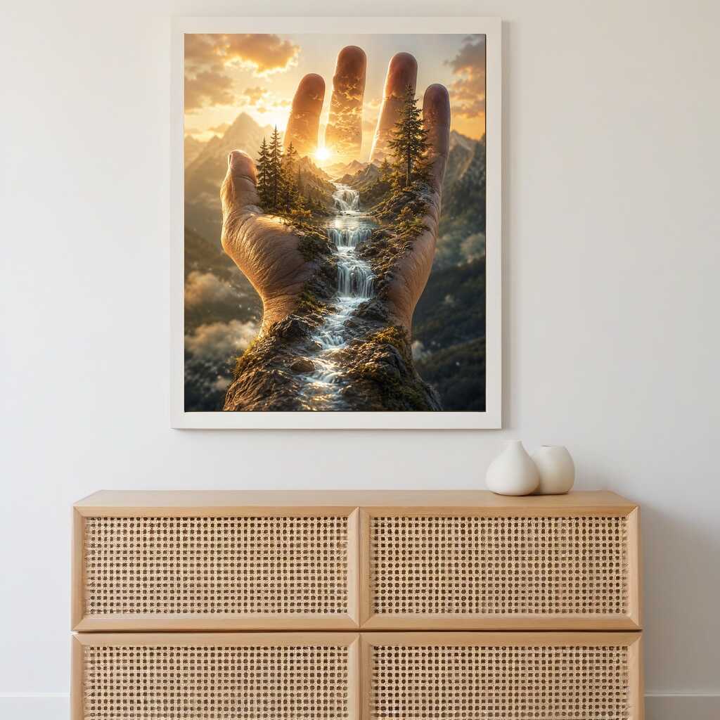 Diamond Painting - Hand der Schöpfung