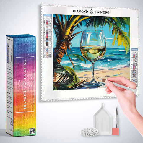 Diamond Painting - Sonnenmoment am Meer