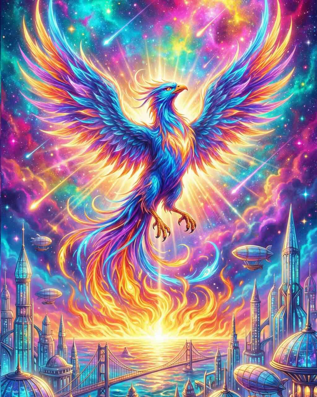 Diamond Painting - Phönix der Morgenröte