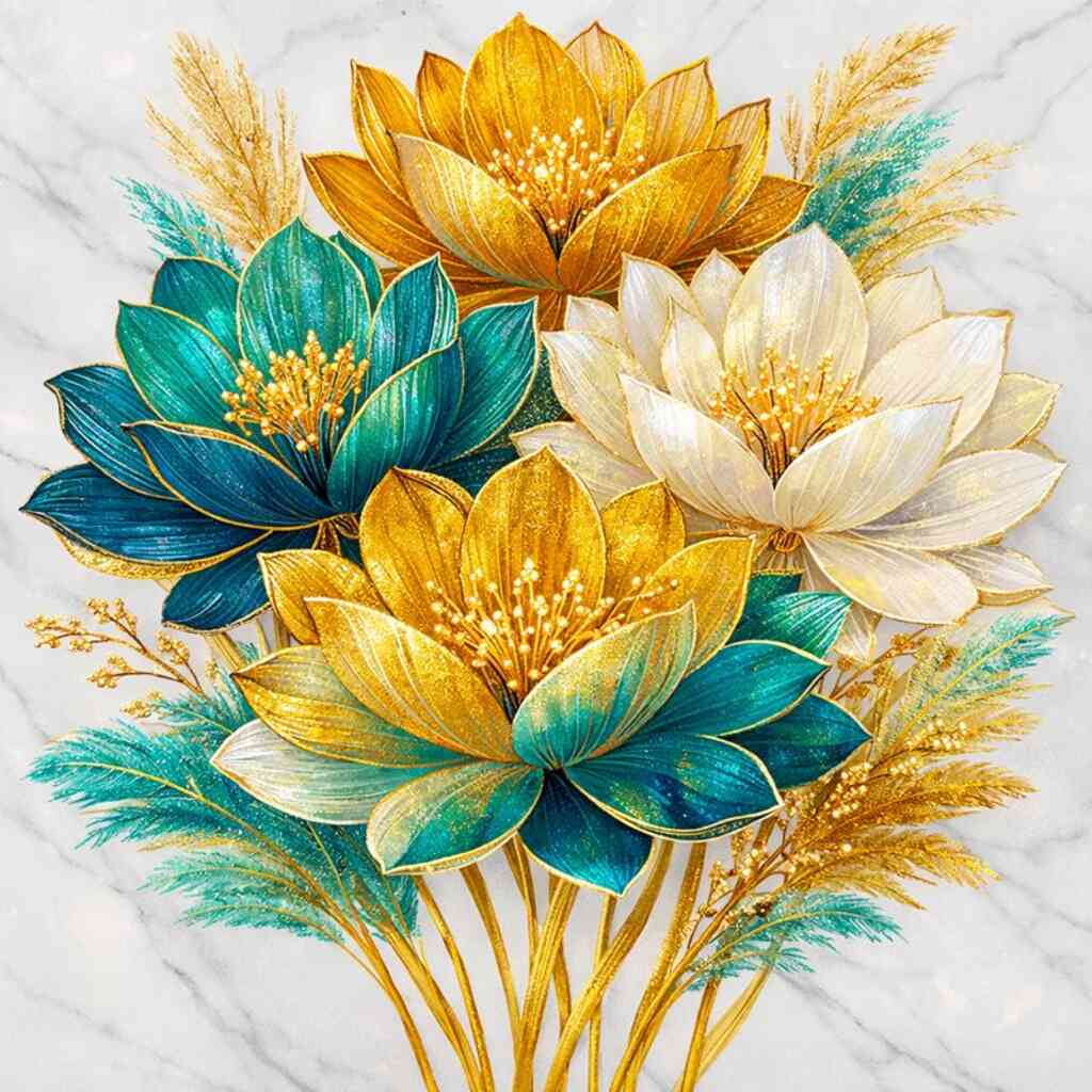 Diamond Painting - Goldene Harmonie