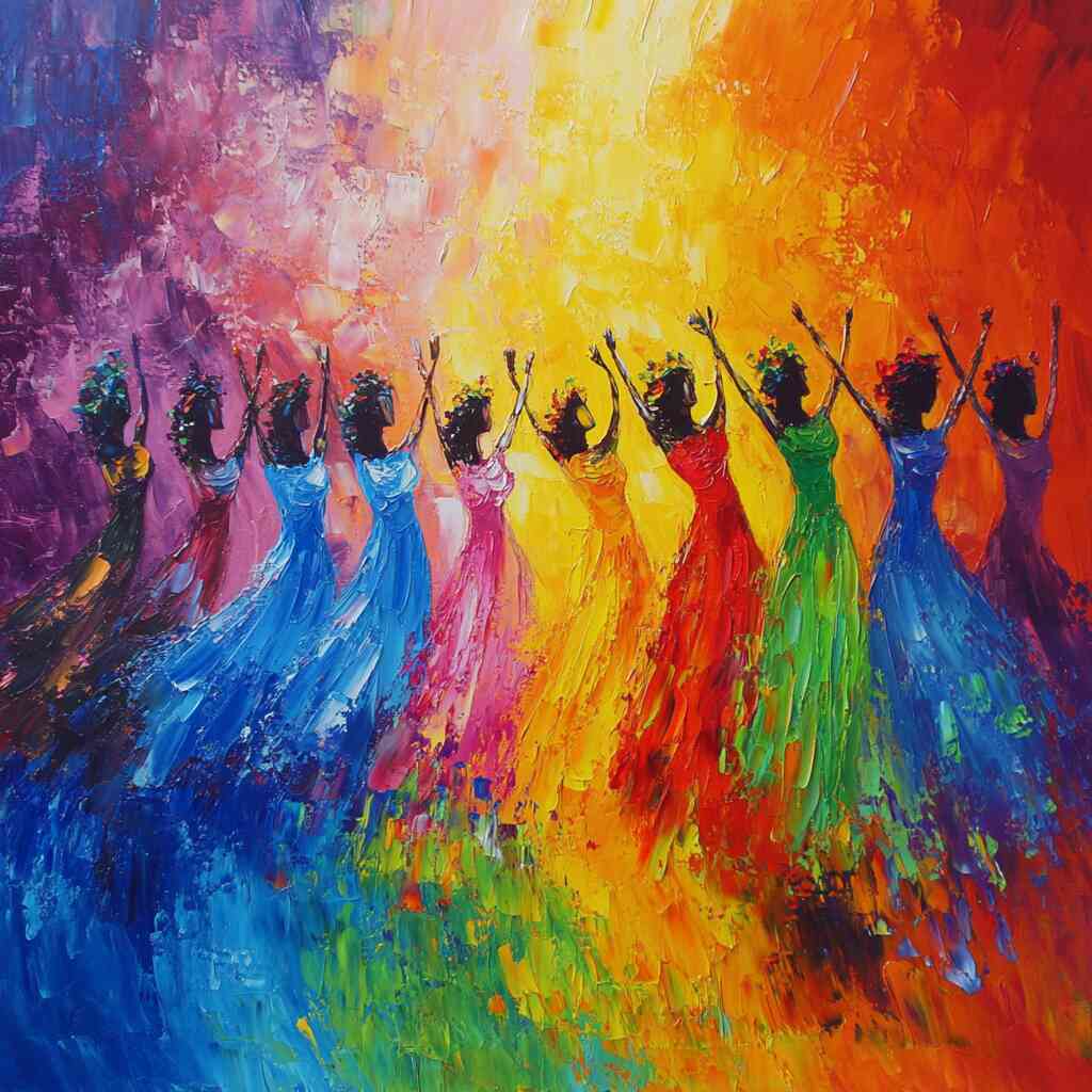 Diamond Painting - Tanz des Lichts