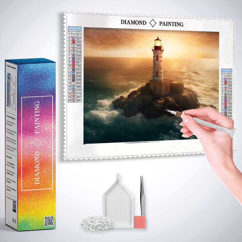 Diamond Painting - Leuchtturm des Erwachens