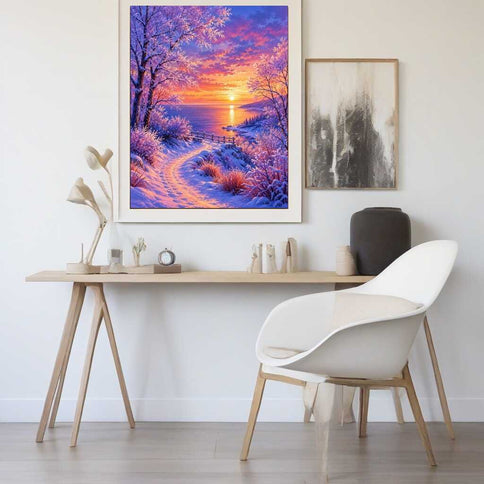 Diamond Painting - Winterzauber am Meer