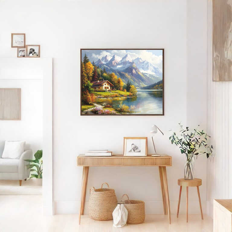 Diamond Painting - Haus am Bergsee