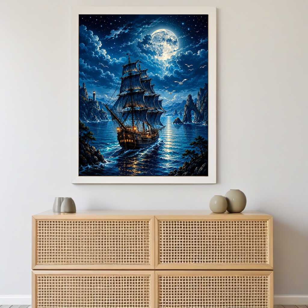 Diamond Painting - Im Licht der Mitternacht