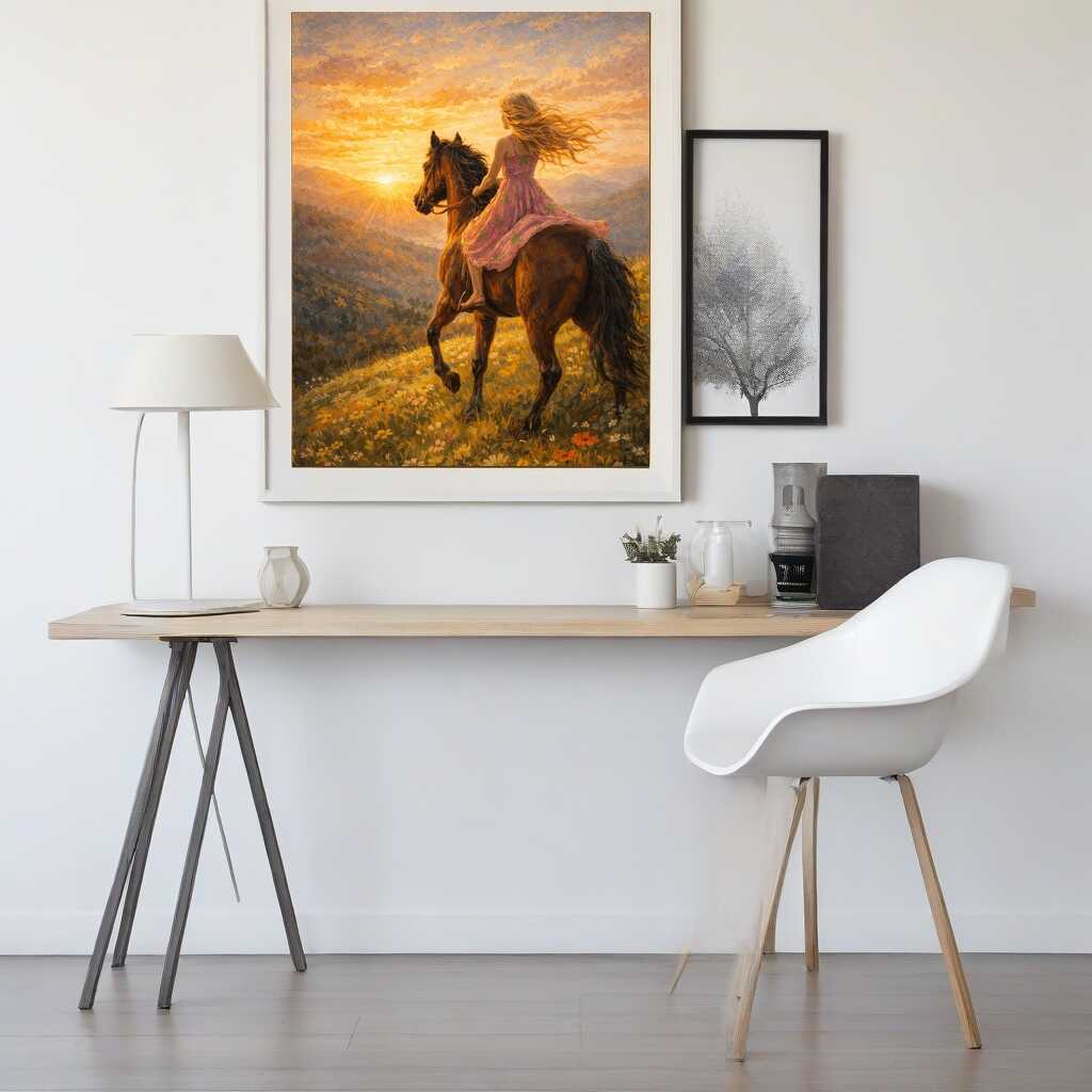 Diamond Painting - Sonnenritt der Freiheit