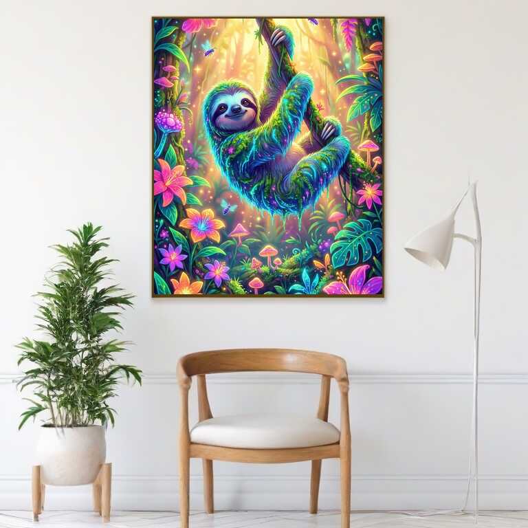 Diamond Painting - Magische Gelassenheit im Dschungel