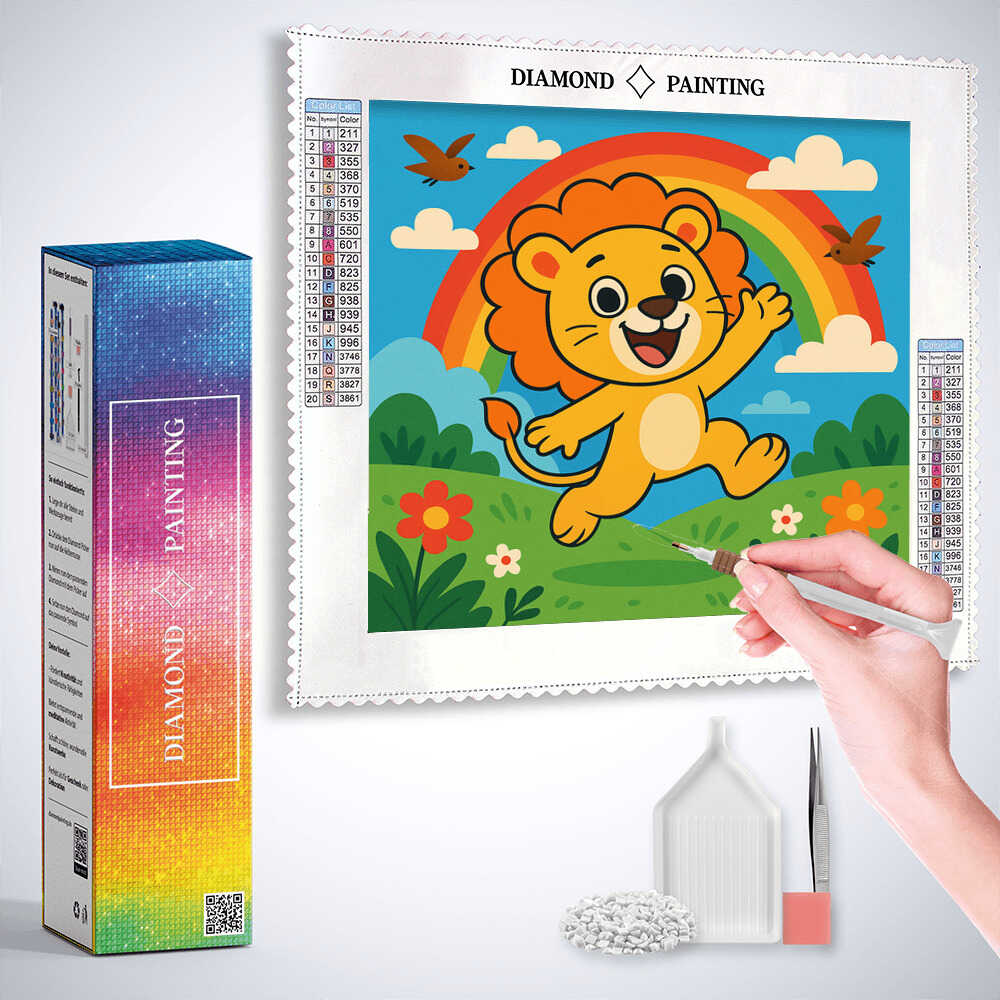 Diamond Painting - Fröhlicher König der Farben